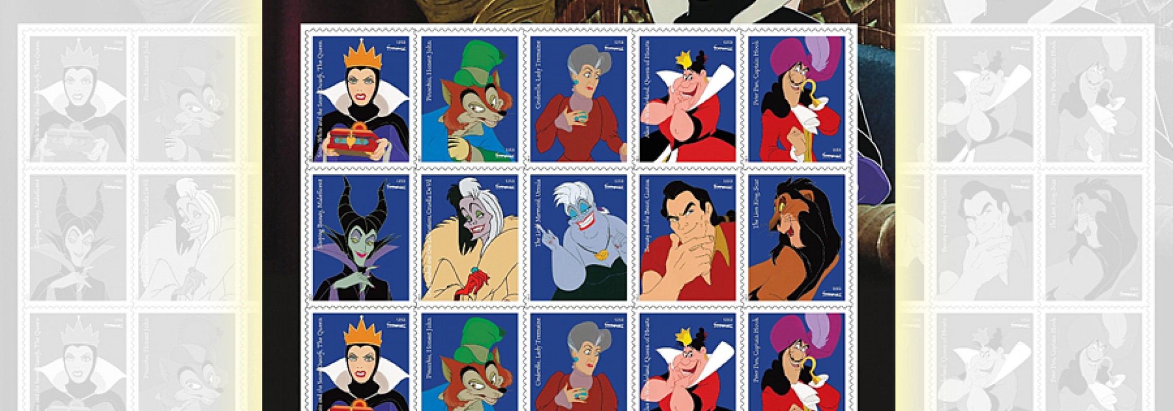 Disney Villains Stamps Disney Villains Stamps