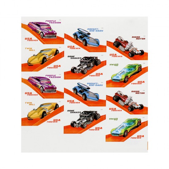 2018 US Hot Wheels Forever Stamps